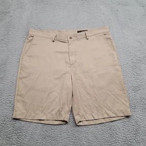 Greg Norman Shorts Mens 40 Tan Flat Front Golf Outdoor Lightweight‎ Chino Casual